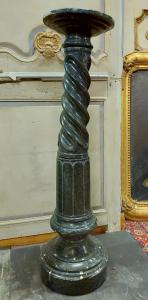 dars455 - Säule aus Alpengrün Marmor, Basismaß cm 30 x 30 x H 103
